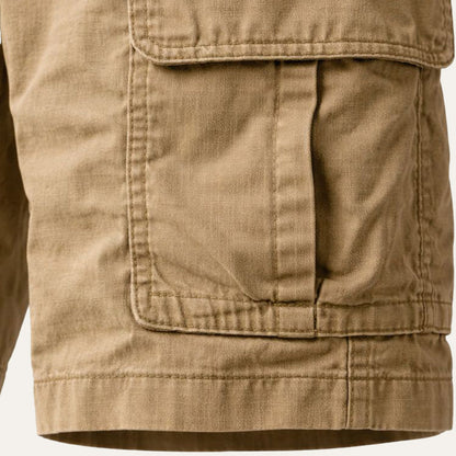 Homme Short Cargo Décontracté avec Poches Latérales et Fermeture Éclair