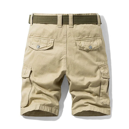 Homme Short Cargo Multi-Poches avec Ceinture