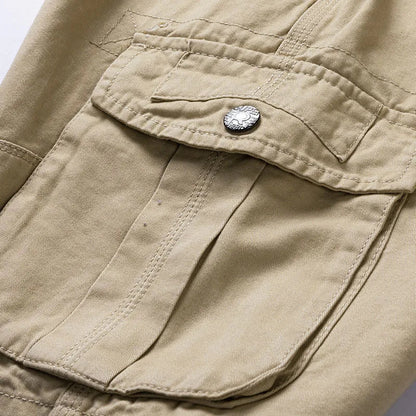 Homme Short Cargo Multi-Poches avec Ceinture