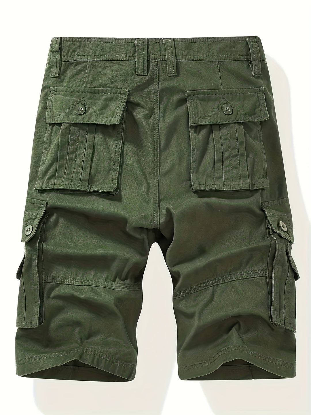 Homme Short Cargo Multi-Poches avec Ceinture Incluse