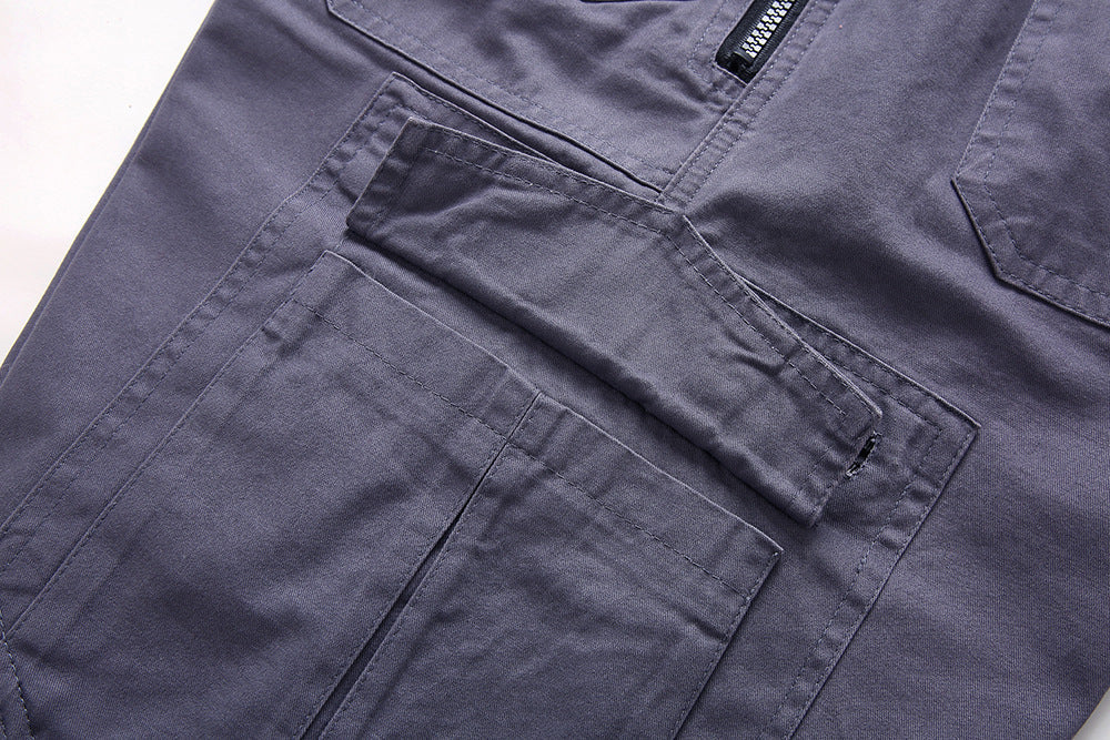 Homme Short Cargo Tactique avec Poches Zippées et Coupe Fonctionnelle