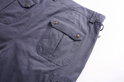 Homme Short Cargo Tactique avec Poches Zippées et Coupe Fonctionnelle