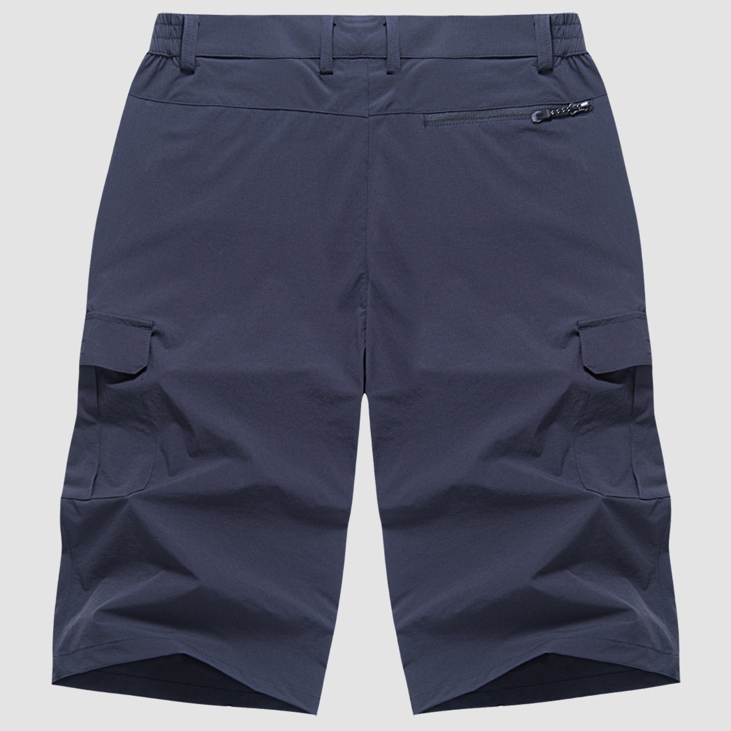Homme Short Cargo Trois-Quarts avec Poches Latérales et Fermeture Boutonnée
