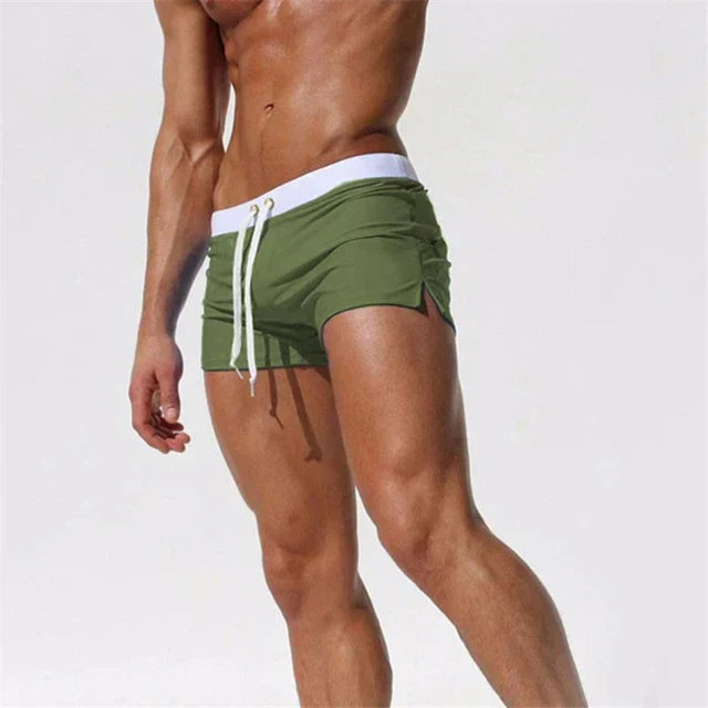 Homme Short de Bain avec Cordon de Serrage et Fentes Latérales