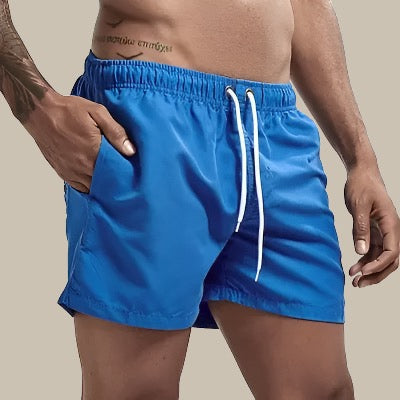 Homme Short de Bain Court avec Cordon de Serrage et Poches Latérales