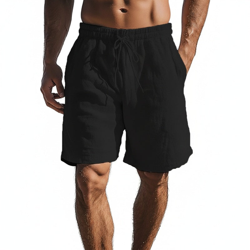 Homme Short de Plage Taille Élastique avec Cordon et Poches Latérales