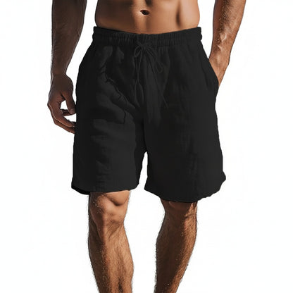 Homme Short de Plage Taille Élastique avec Cordon et Poches Latérales