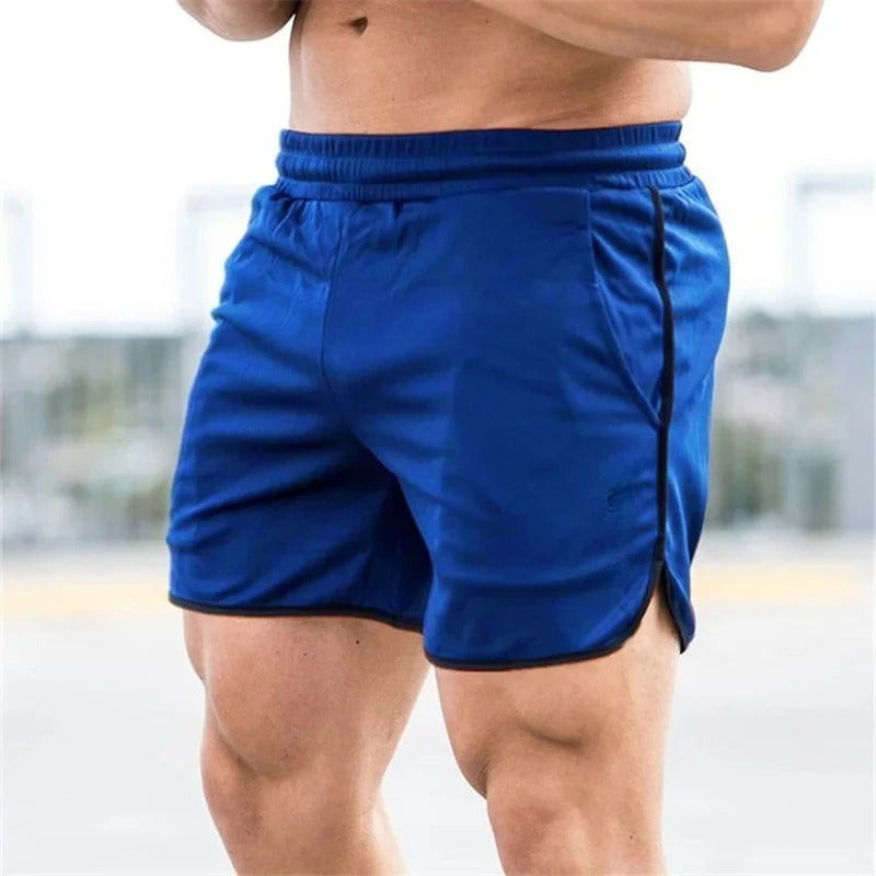 Homme Short de Sport avec Fentes Latérales et Ceinture Élastique