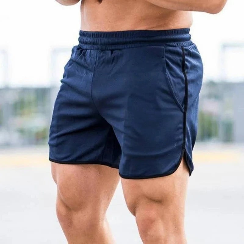 Homme Short de Sport avec Fentes Latérales et Ceinture Élastique