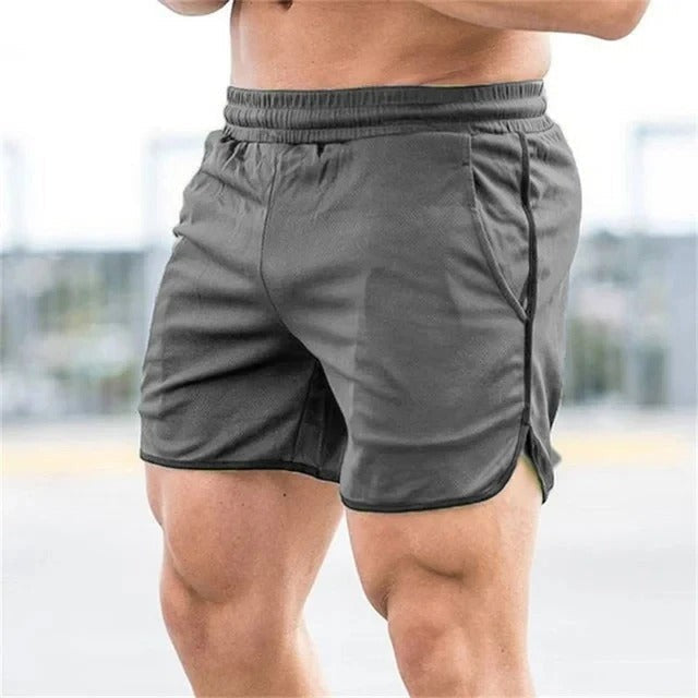 Homme Short de Sport avec Fentes Latérales et Ceinture Élastique