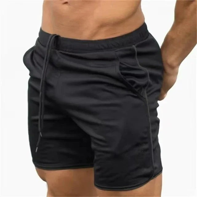 Homme Short de Sport avec Fentes Latérales et Ceinture Élastique