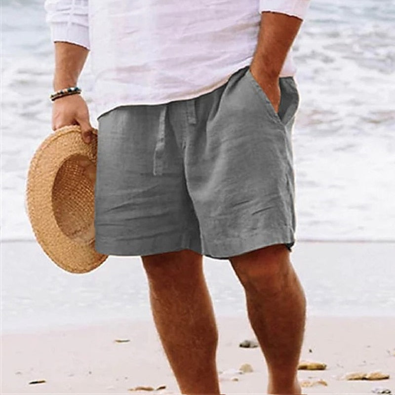 Homme Shorts de Plage avec Cordon de Serrage et Poches Latérales
