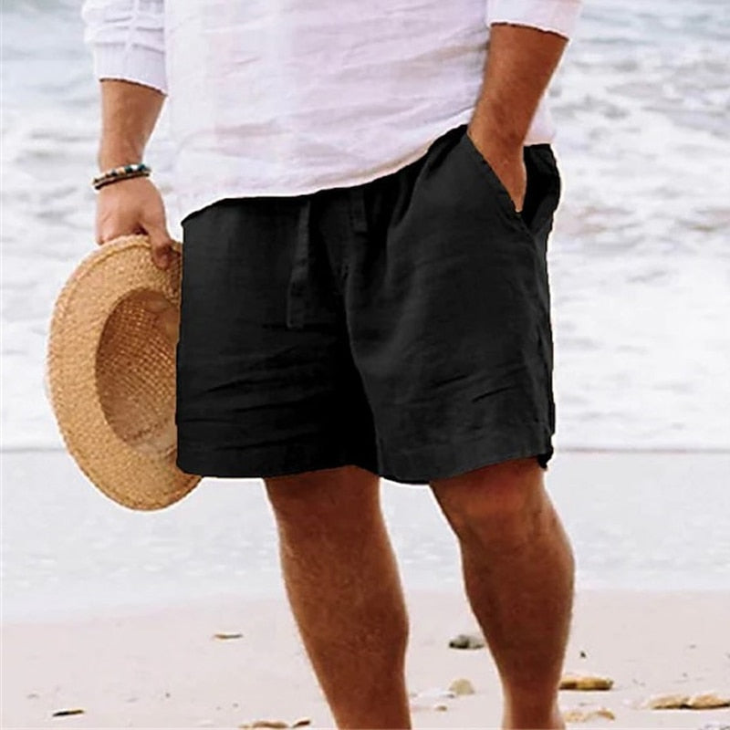 Homme Shorts de Plage avec Cordon de Serrage et Poches Latérales