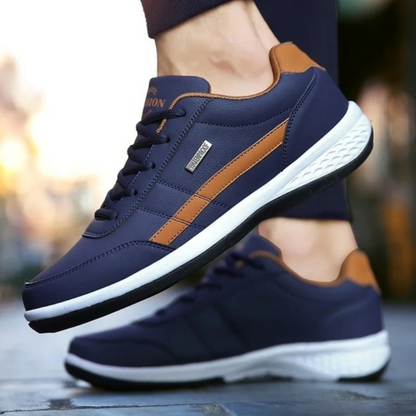 Homme Sneakers à Lacets avec Soutien de la Voûte Plantaire et Semelle Antidérapante