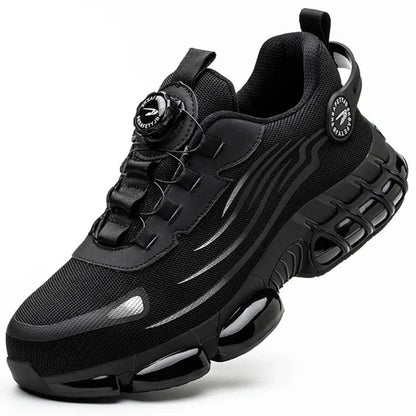 Homme Sneakers avec Fermeture Rotative et Semelle Coussin d'Air