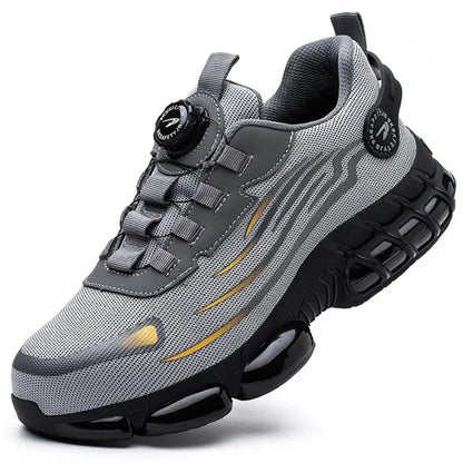 Homme Sneakers avec Fermeture Rotative et Semelle Coussin d'Air