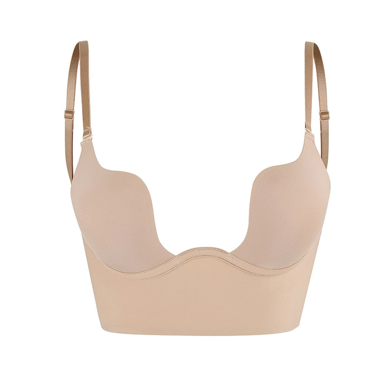 Soutien-gorge Push-up dos nu avec Bretelles Transparentes