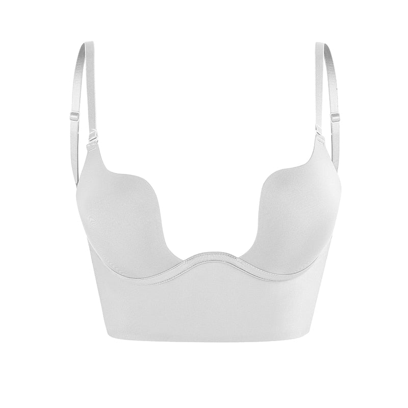 Soutien-gorge Push-up dos nu avec Bretelles Transparentes